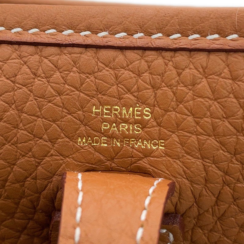 エルメス ショルダーバッグ エブリンTPM 111cm アマゾン ゴールド/ゴールド金具 トリヨンクレマンス K刻印 HERMES Evelyne