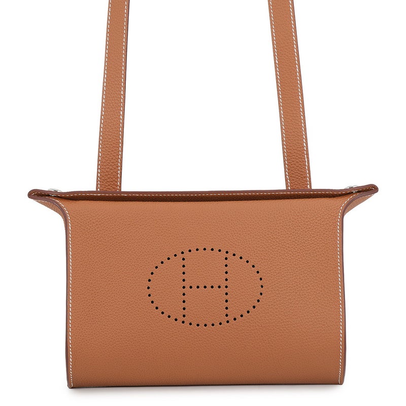 エルメス ショルダーバッグ ヴィドポッシュ ゴールド/シルバー金具 トゴ G刻印 HERMES