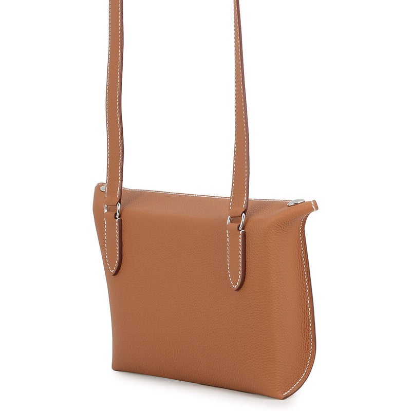 エルメス ショルダーバッグ ヴィドポッシュ ゴールド/シルバー金具 トゴ G刻印 HERMES