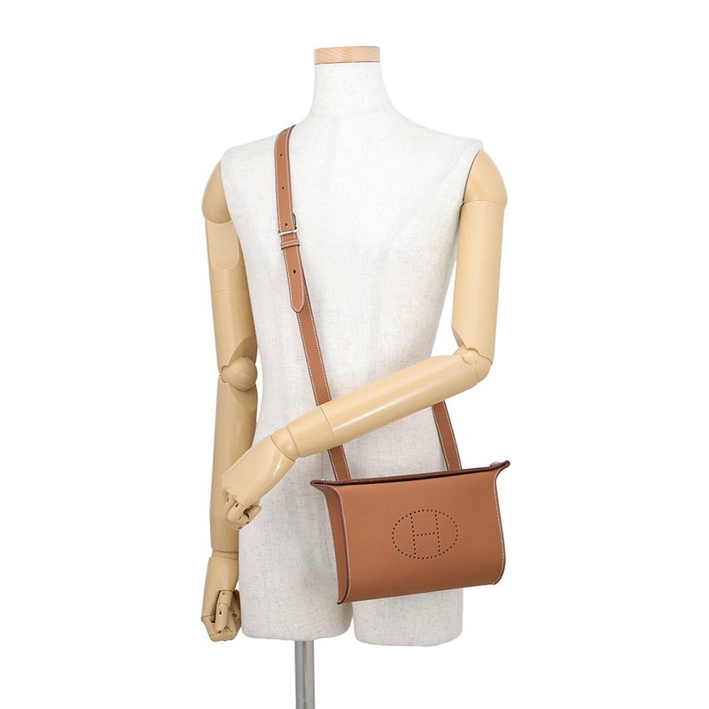 エルメス ショルダーバッグ ヴィドポッシュ ゴールド/シルバー金具 トゴ G刻印 HERMES