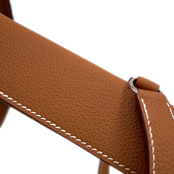 エルメス ショルダーバッグ ヴィドポッシュ ゴールド/シルバー金具 トゴ G刻印 HERMES