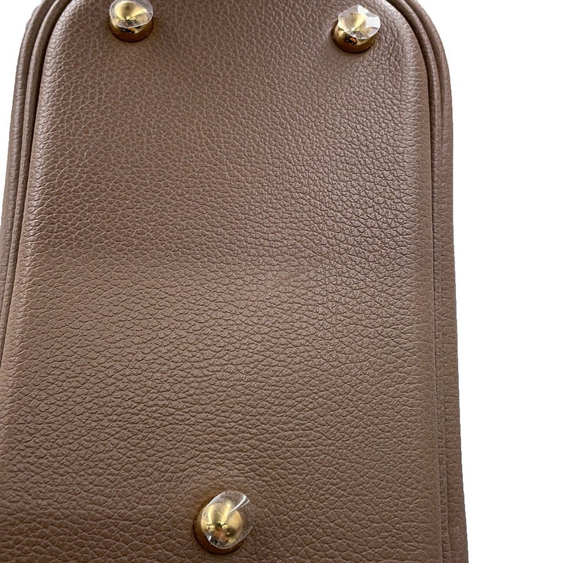 エルメス ボリード1923 ミニ エトゥープ/ゴールド金具 エバーカラー G刻印 HERMES 2wayショルダー