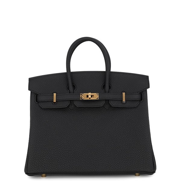 エルメス バーキン25 ブラック/ゴールド金具 トゴ G刻印 HERMES Birkin 