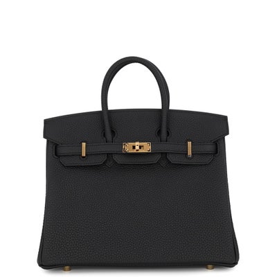 Hermès Birkin 25 Black Togo Gold