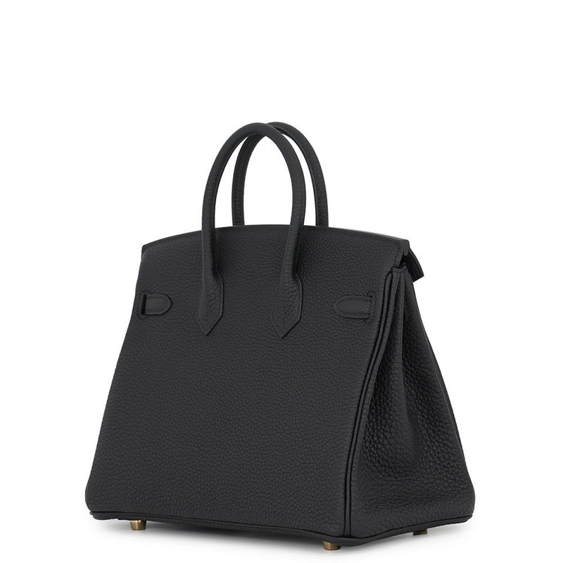 エルメス バーキン25 ブラック/ゴールド金具 トゴ G刻印 HERMES Birkin ハンドバッグ 黒