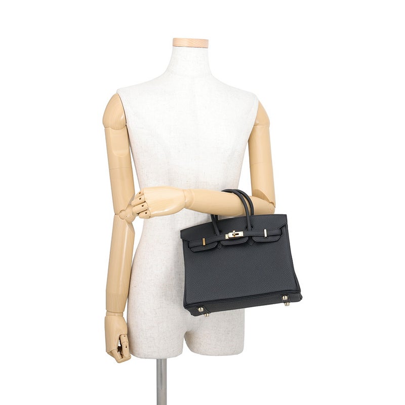 エルメス バーキン25 ブラック/ゴールド金具 トゴ G刻印 HERMES Birkin ハンドバッグ 黒