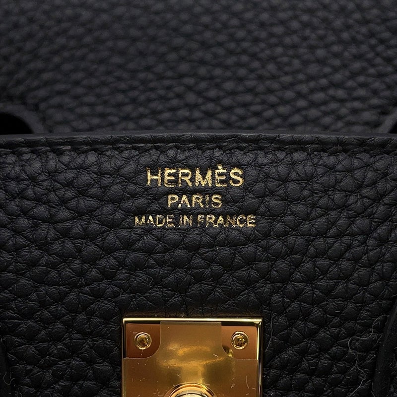 エルメス バーキン25 ブラック/ゴールド金具 トゴ G刻印 HERMES Birkin ハンドバッグ 黒