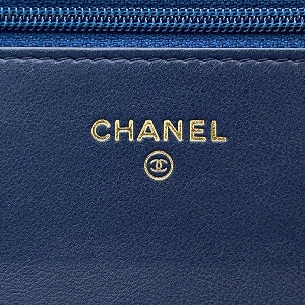 シャネル チェーンウォレット ボーイシャネル マトラッセ ココマーク ラムスキン A80287 CHANEL 財布