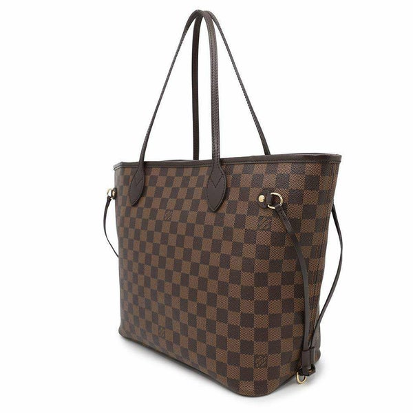 ルイヴィトン トートバッグ ダミエ・エベヌ ネヴァーフルMM ポーチ付き N41358 LOUIS VUITTON