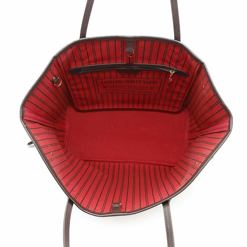 ルイヴィトン トートバッグ ダミエ・エベヌ ネヴァーフルMM ポーチ付き N41358 LOUIS VUITTON