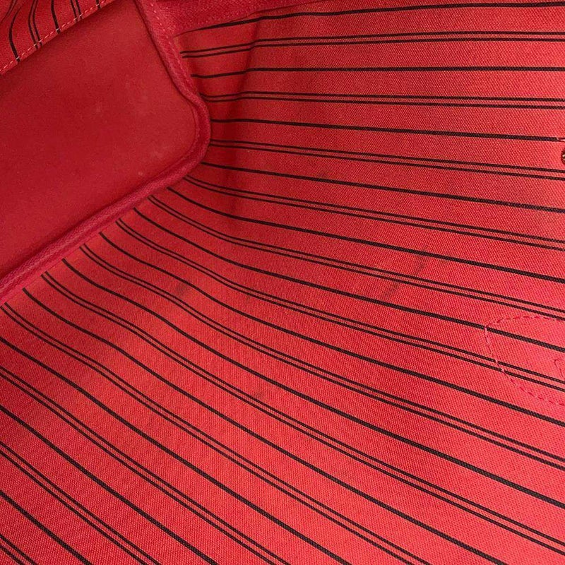 ルイヴィトン トートバッグ ダミエ・エベヌ ネヴァーフルMM ポーチ付き N41358 LOUIS VUITTON