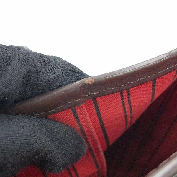 ルイヴィトン トートバッグ ダミエ・エベヌ ネヴァーフルMM ポーチ付き N41358 LOUIS VUITTON