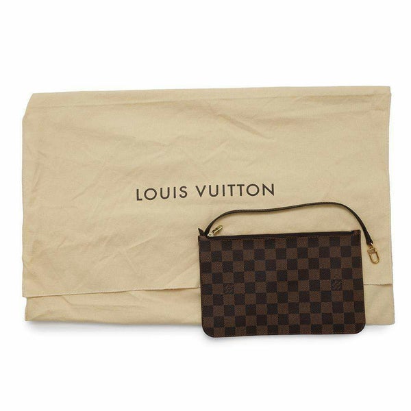 ルイヴィトン トートバッグ ダミエ・エベヌ ネヴァーフルMM ポーチ付き N41358 LOUIS VUITTON