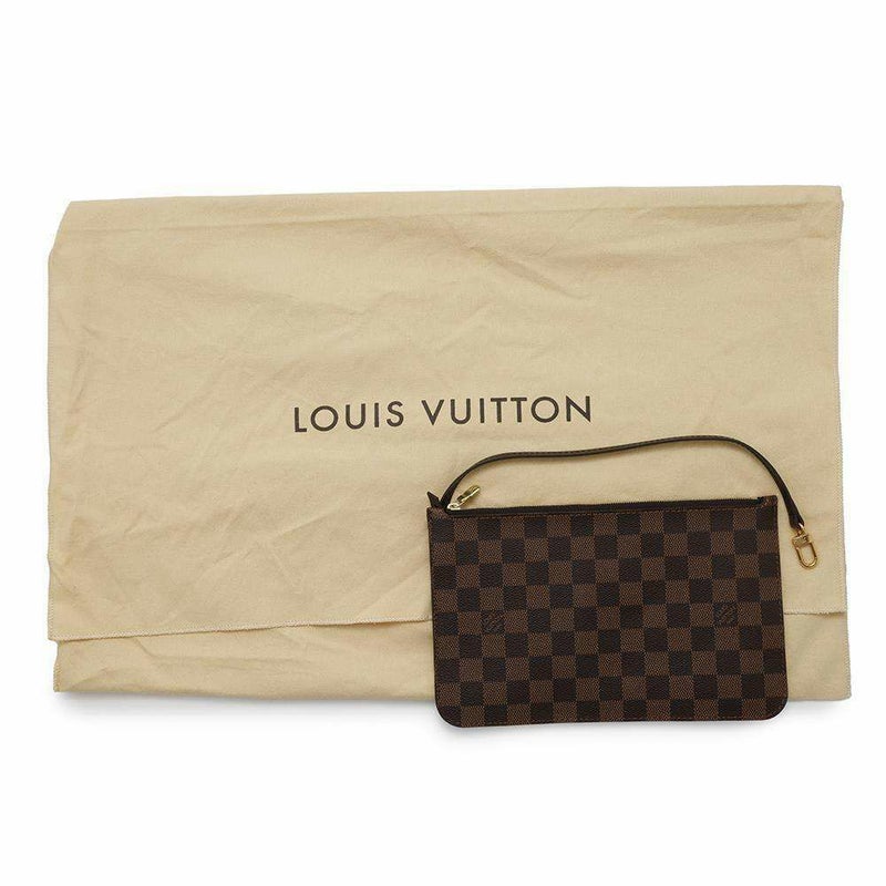 ルイヴィトン トートバッグ ダミエ・エベヌ ネヴァーフルMM ポーチ付き N41358 LOUIS VUITTON