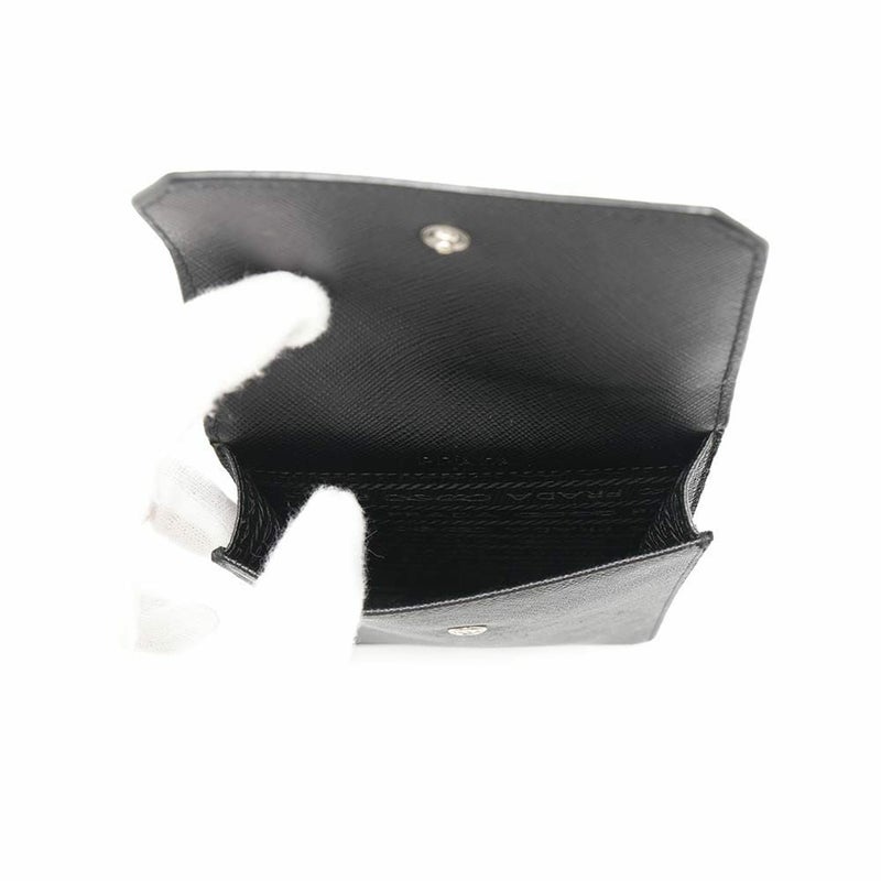 プラダ スマートフォンホルダー サフィアーノレザー 2ZH068 PRADA カードホルダー 黒