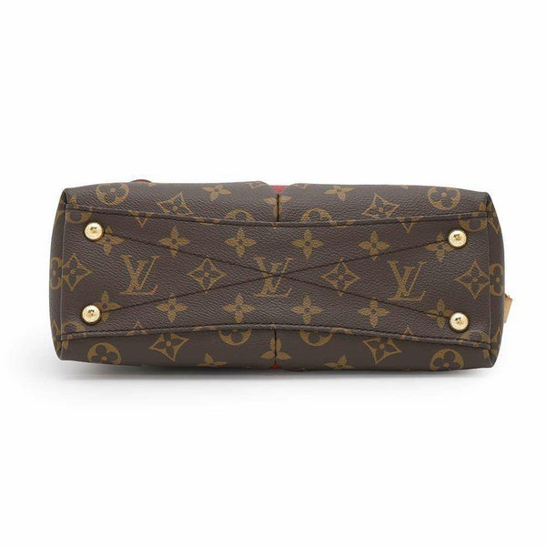 ルイヴィトン ハンドバッグ モノグラム VトートBB M43966 LOUIS VUITTON 2way レッド