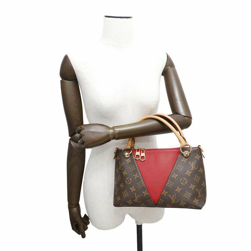 ルイヴィトン ハンドバッグ モノグラム VトートBB M43966 LOUIS VUITTON 2way レッド