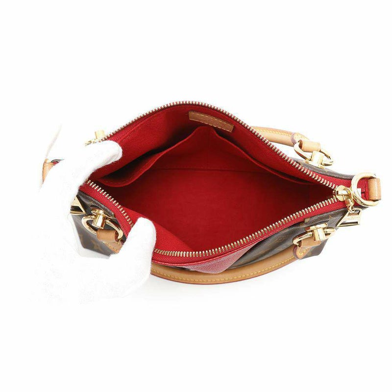 ルイヴィトン ハンドバッグ モノグラム VトートBB M43966 LOUIS VUITTON 2way レッド