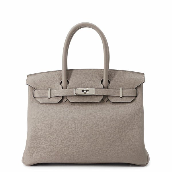 エルメス バーキン30 グリアスファルト/シルバー金具 トゴ C刻印 HERMES Birkin ハンドバッグ