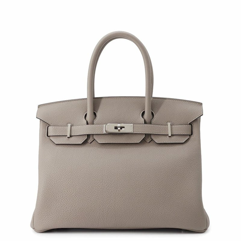 エルメス バーキン30 グリアスファルト/シルバー金具 トゴ C刻印 HERMES Birkin ハンドバッグ