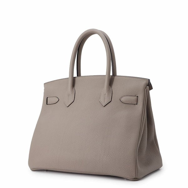 エルメス バーキン30 グリアスファルト/シルバー金具 トゴ C刻印 HERMES Birkin ハンドバッグ