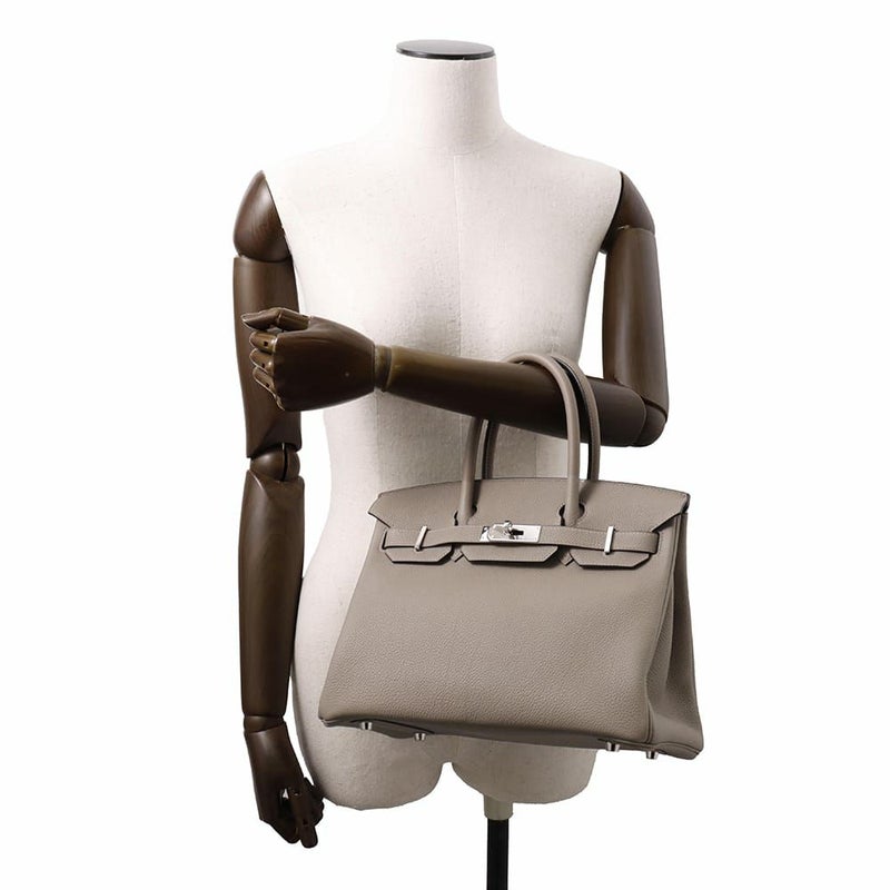エルメス バーキン30 グリアスファルト/シルバー金具 トゴ C刻印 HERMES Birkin ハンドバッグ