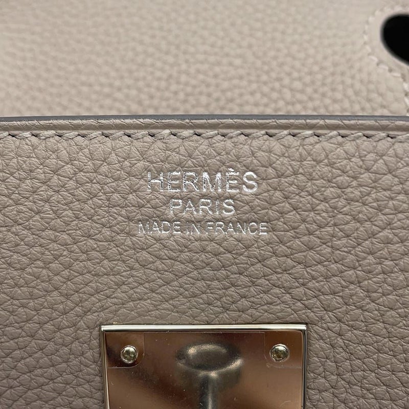 エルメス バーキン30 グリアスファルト/シルバー金具 トゴ C刻印 HERMES Birkin ハンドバッグ