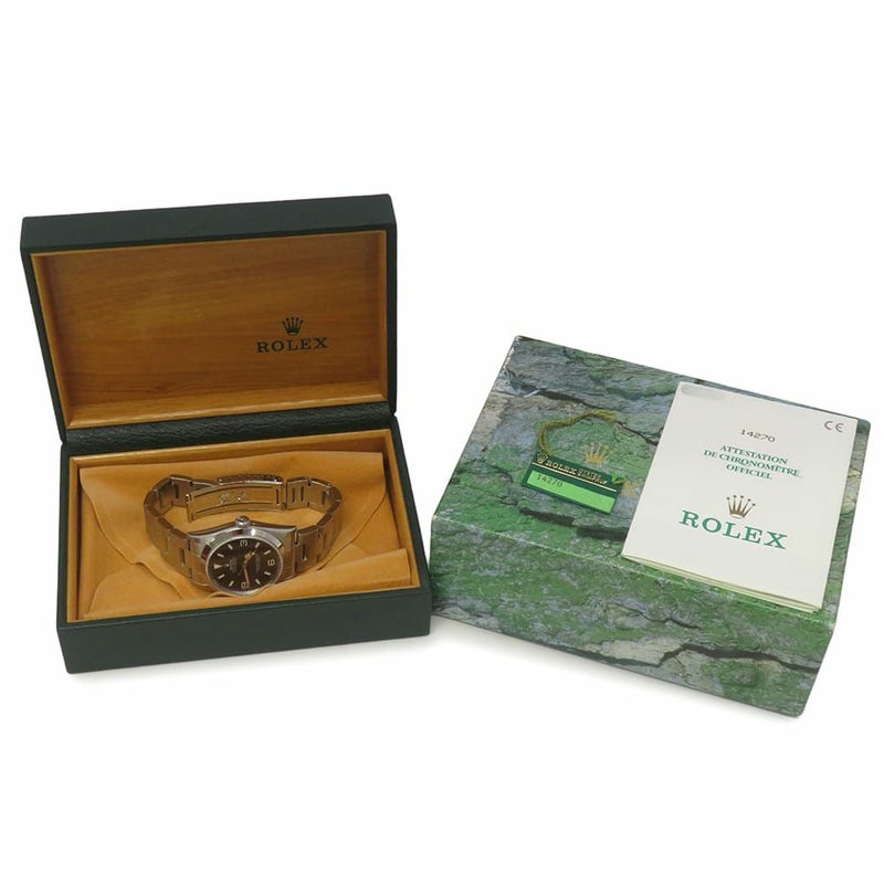 ロレックス エクスプローラー1 T番 14270 ROLEX 腕時計 黒文字盤