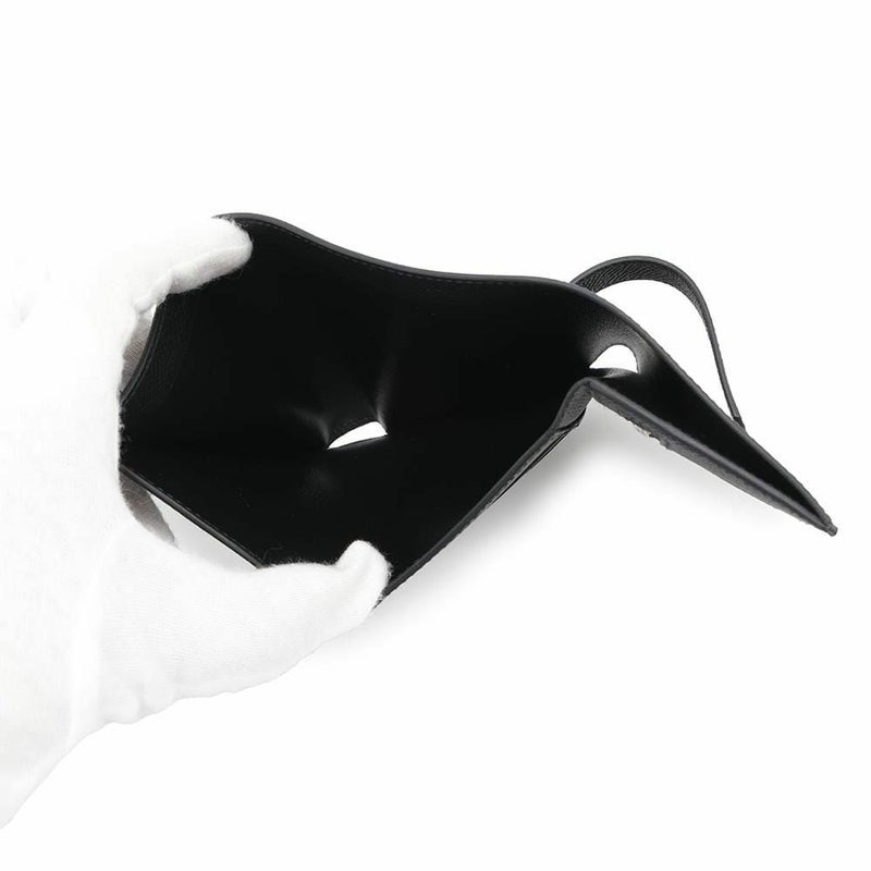 エルメス 三つ折り財布 ベアンコンビネ モノクローム ブラック/ブラック金具 エプソン B刻印 黒