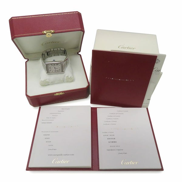 カルティエ タンク ソロ XL W5200028 Cartier 腕時計 ウォッチ TANK SOLO ブレス シルバー文字盤