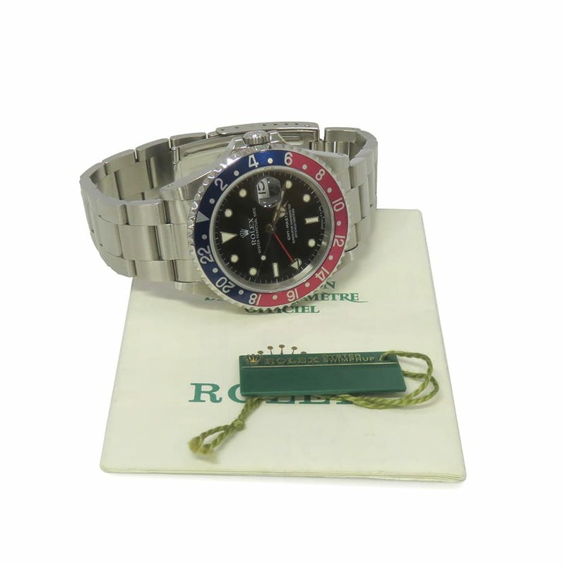 ロレックス GMTマスター W番 16700 ROLEX 腕時計 黒文字盤