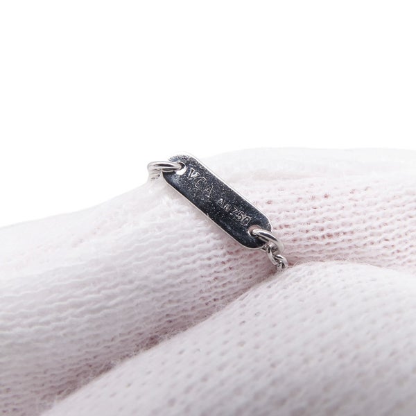 ヴァンクリ ネックレス スウィート アルハンブラ ペンダント ダイヤモンド 12P 計0.08ct K18WGホワイトゴールド VCARO85900