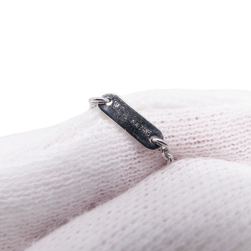 ヴァンクリ ネックレス スウィート アルハンブラ ペンダント ダイヤモンド 12P 計0.08ct K18WGホワイトゴールド VCARO85900