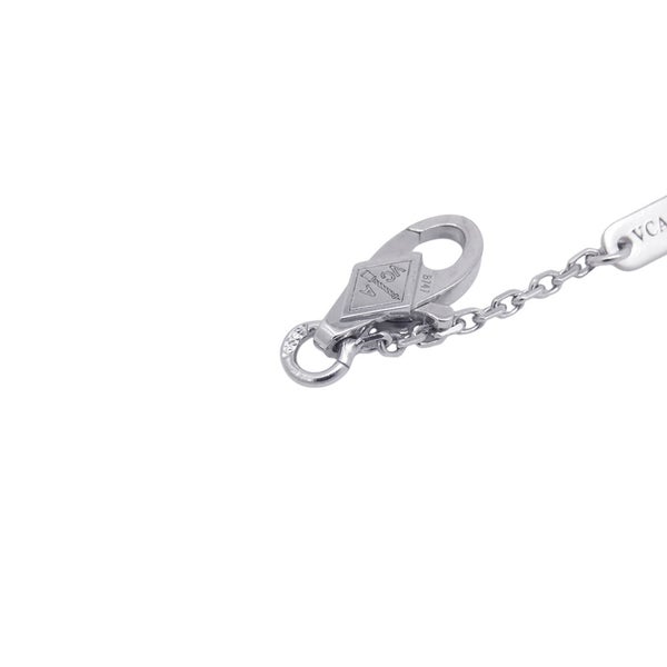 ヴァンクリ ネックレス スウィート アルハンブラ ペンダント ダイヤモンド 12P 計0.08ct K18WGホワイトゴールド VCARO85900