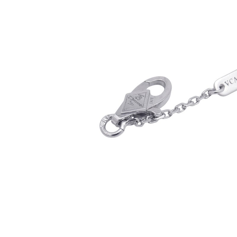 ヴァンクリ ネックレス スウィート アルハンブラ ペンダント ダイヤモンド 12P 計0.08ct K18WGホワイトゴールド VCARO85900