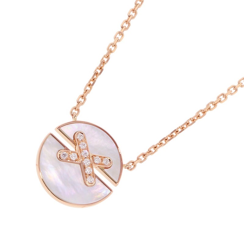 ショーメ ネックレス ジュ ドゥ リアン ハーモニー ペンダント SM マザーオブパール/ダイヤ 10P 計0.06ct K18PGピンクゴールド 084220