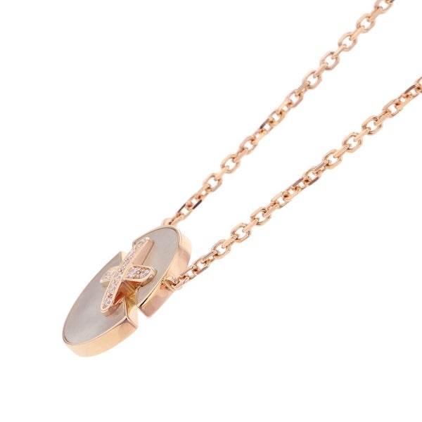 ショーメ ネックレス ジュ ドゥ リアン ハーモニー ペンダント SM マザーオブパール/ダイヤ 10P 計0.06ct K18PGピンクゴールド 084220