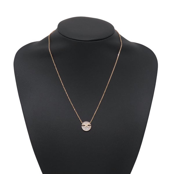ショーメ ネックレス ジュ ドゥ リアン ハーモニー ペンダント SM マザーオブパール/ダイヤ 10P 計0.06ct K18PGピンクゴールド 084220