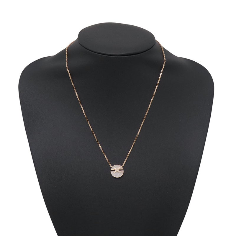 ショーメ ネックレス ジュ ドゥ リアン ハーモニー ペンダント SM マザーオブパール/ダイヤ 10P 計0.06ct K18PGピンクゴールド 084220