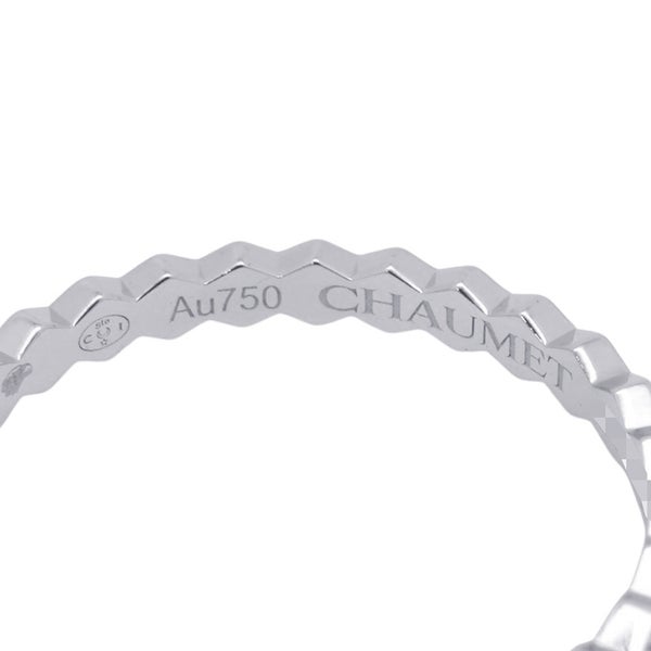 ショーメ リング ビー ドゥ ショーメ コレクション ダイヤ 14P 計0.21ct K18WG サイズ55 081890 Chaumet 指輪 ビー マイ ラブ ハニカム