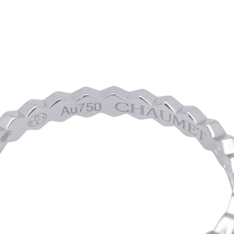 ショーメ リング ビー ドゥ ショーメ コレクション ダイヤ 14P 計0.21ct K18WG サイズ55 081890 Chaumet 指輪 ビー マイ ラブ ハニカム
