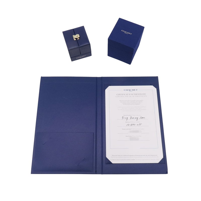 ショーメ リング ビー ドゥ ショーメ コレクション ダイヤ 14P 計0.21ct K18WG サイズ55 081890 Chaumet 指輪 ビー マイ ラブ ハニカム