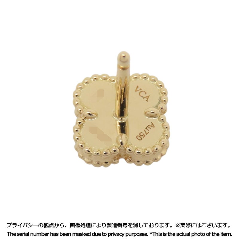 ヴァンクリーフ&アーペル ピアス スウィート アルハンブラ ピアス マザーオブパール K18YGイエローゴールド VCARA44800