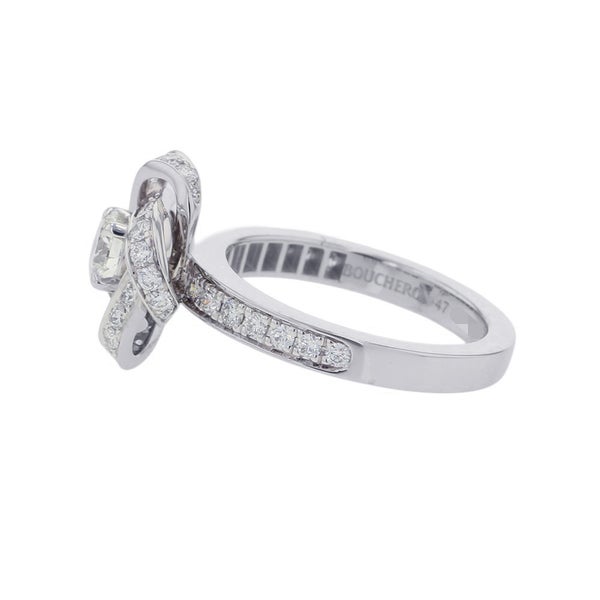 ブシュロン リング アバ ピヴォワンヌ ダイヤモンド 中石0.30ct K18WGホワイトゴールド サイズ47 JSL0033947 Boucheron 指輪