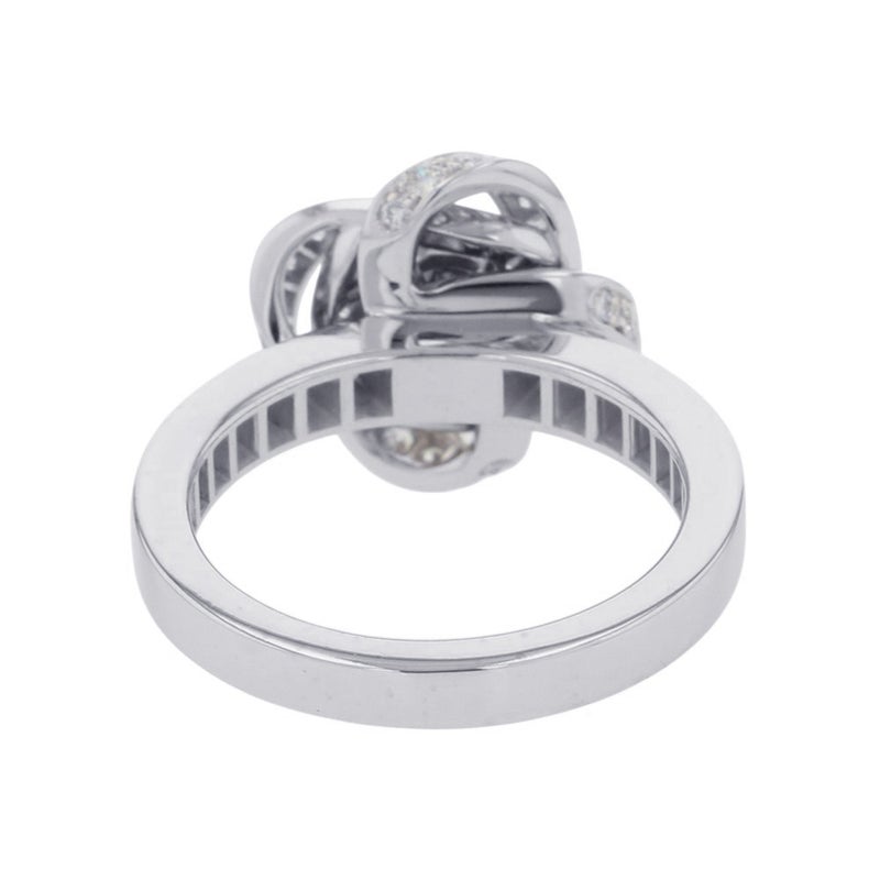 ブシュロン リング アバ ピヴォワンヌ ダイヤモンド 中石0.30ct K18WGホワイトゴールド サイズ47 JSL0033947 Boucheron 指輪