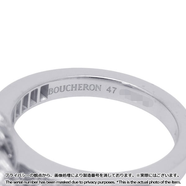 ブシュロン リング アバ ピヴォワンヌ ダイヤモンド 中石0.30ct K18WGホワイトゴールド サイズ47 JSL0033947 Boucheron 指輪