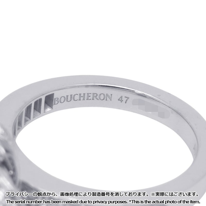 ブシュロン リング アバ ピヴォワンヌ ダイヤモンド 中石0.30ct K18WGホワイトゴールド サイズ47 JSL0033947 Boucheron 指輪