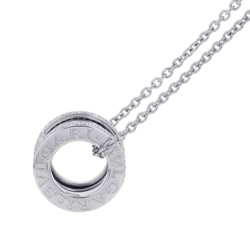 ブルガリ ネックレス ビーゼロワン B-zero1 ダイヤモンド K18WGホワイトゴールド BVLGARI ペンダント