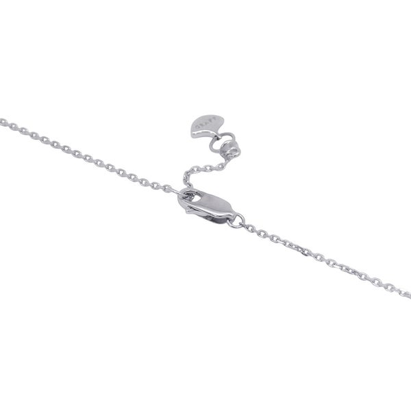 グラフ ネックレス ミニ バタフライ シルエット ダイヤモンド ペンダント ダイヤ 計約0.15ct K18WGホワイトゴールド GP56081