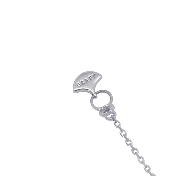 グラフ ネックレス ミニ バタフライ シルエット ダイヤモンド ペンダント ダイヤ 計約0.15ct K18WGホワイトゴールド GP56081